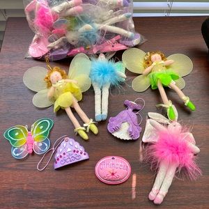 Fairies, Bunnies, and Princess Christmas tree ornaments.